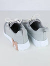 Bouncing Mesh Suede Goatskin Low Top Sneakers Gris Temperance - HERMES - BALAAN 4