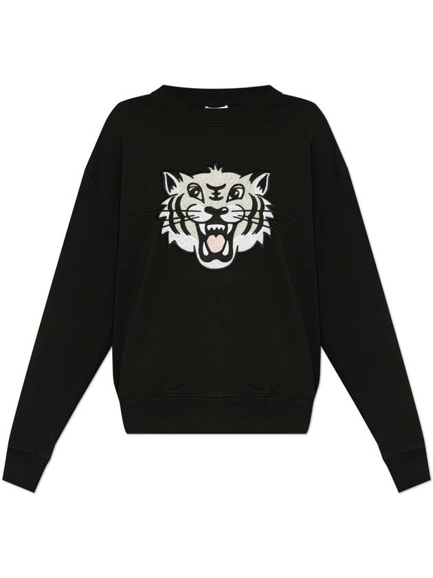 Kenzo Sweatshirt With Tiger Motif, Women's, Black - KENZO - BALAAN 1