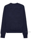 Women's Baby Fox Patch Regular Knit Top Deep Navy - MAISON KITSUNE - BALAAN 3