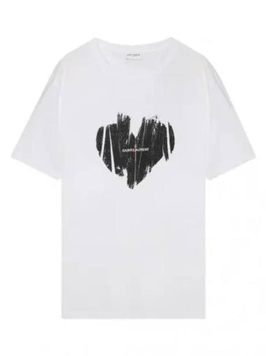 heart t shirt - SAINT LAURENT - BALAAN 1