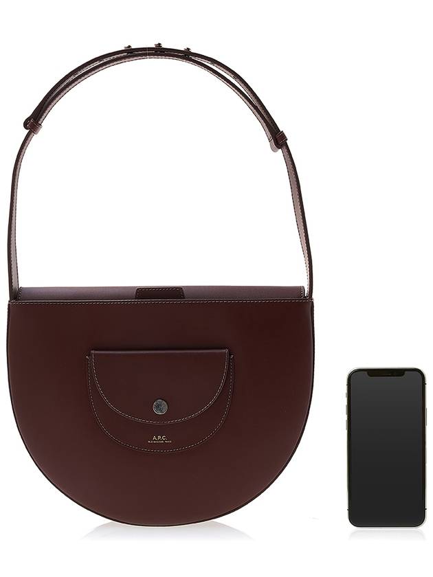 Semi Circle Pocket Bag Chestnut Brown - A.P.C. - BALAAN 7