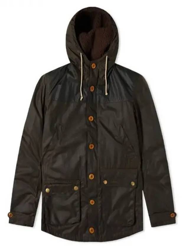 Game Waxed Cotton Hooded Jacket Olive - BARBOUR - BALAAN 2