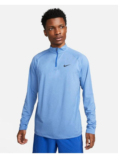 Dri Fit Ready 1/4 Zip Long Sleeve T-Shirt Light Blue - NIKE - BALAAN 2