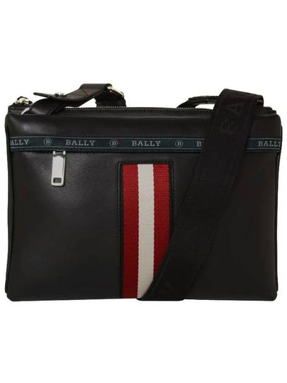 Hobby Striped Cross Bag Black - BALLY - BALAAN 2