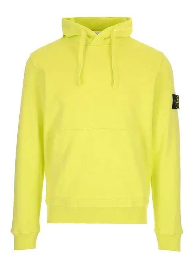 Wappen Patch Cotton Hoodie Yellow - STONE ISLAND - BALAAN 1