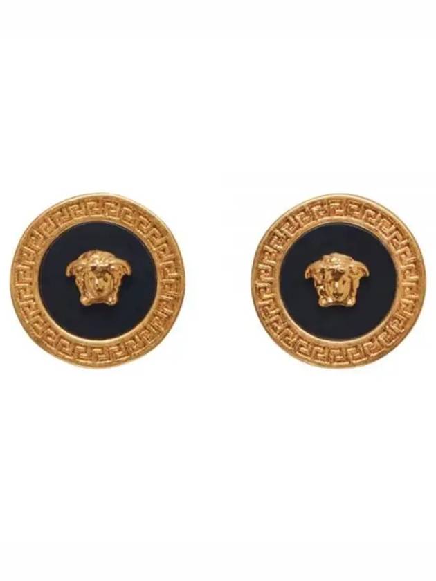 Medusa stud earrings black DG27256 DJMR - VERSACE - BALAAN 1