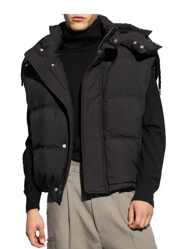 Alexandre Mattiussi Technical Canvas Padded Vest Black - AMI - BALAAN 6