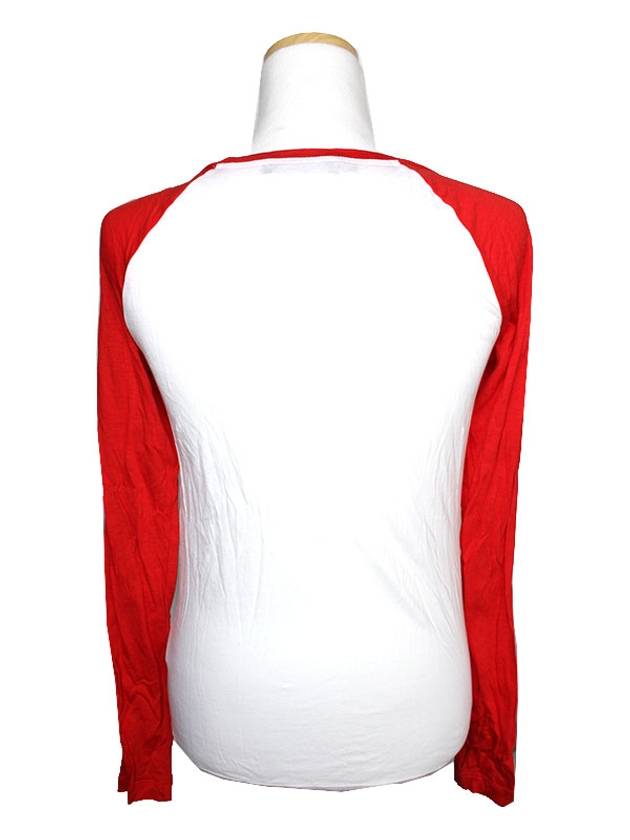 Red White Nagrang Long Sleeve Top XS - DSQUARED2 - BALAAN 2