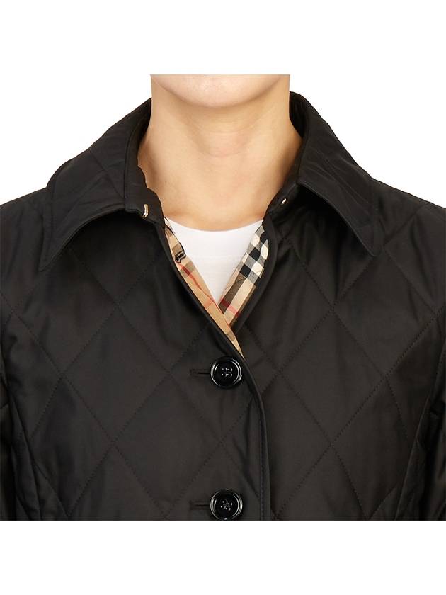 Diamond Quilted Thermoregulated Jacket Black - BURBERRY - BALAAN 10