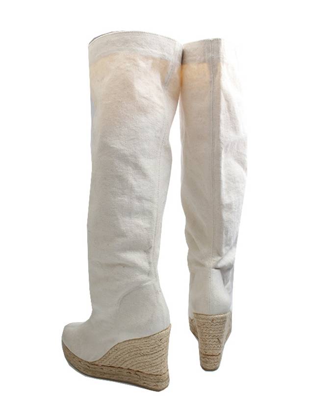 Castaner Ivory Wedge Heel Boots 37 - CASTANER - BALAAN 4