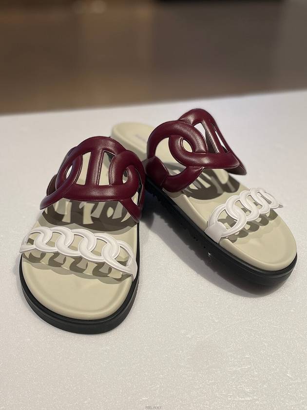 Daol Beomeo Branch Extra Sandals White Brown Unused 23 years - HERMES - BALAAN 3