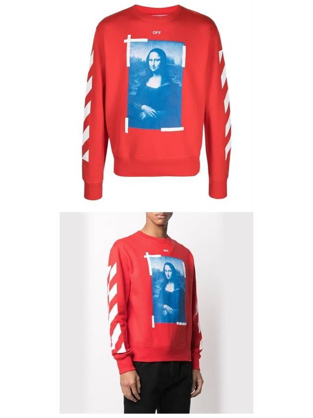 Mona Lisa Sweatshirt Red - OFF WHITE - BALAAN.