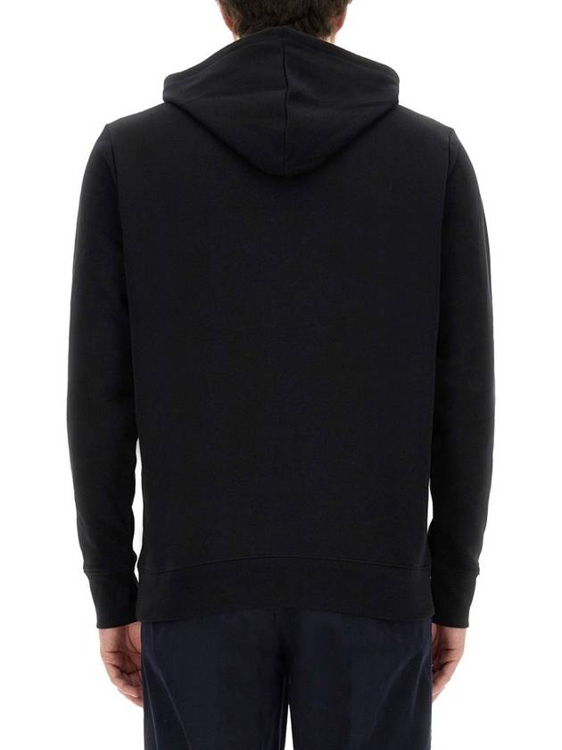 Zebra Patch Cotton Hoodie Black - PAUL SMITH - BALAAN 3