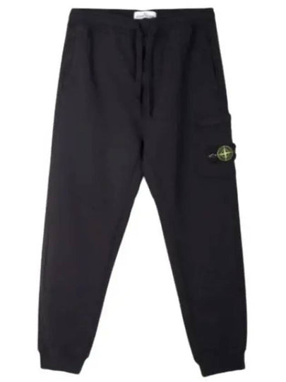 Wappen Patch Drawstring Track Pants Black - STONE ISLAND - BALAAN 2