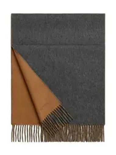 Recto Verso Reversible Cashmere Muffler Camel - HERMES - BALAAN 1