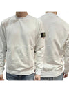 Waffen Patch Cotton Stretch Fleece Sweatshirt Ice - STONE ISLAND - BALAAN 2