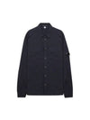 Lens Wappen Pocket Long Sleeve Shirt Navy - CP COMPANY - BALAAN 1