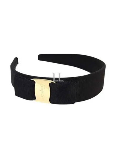 Vara Bow Hairband Black - SALVATORE FERRAGAMO - BALAAN 2