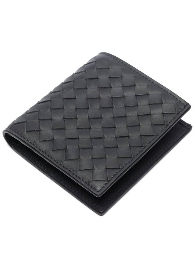 Intrecciato Small Folder Half Wallet Dark Grey - BOTTEGA VENETA - BALAAN 6