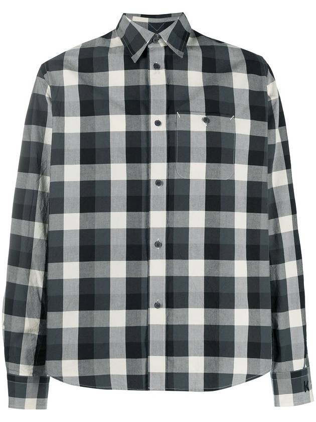 check buttoned shirt - KENZO - BALAAN 5