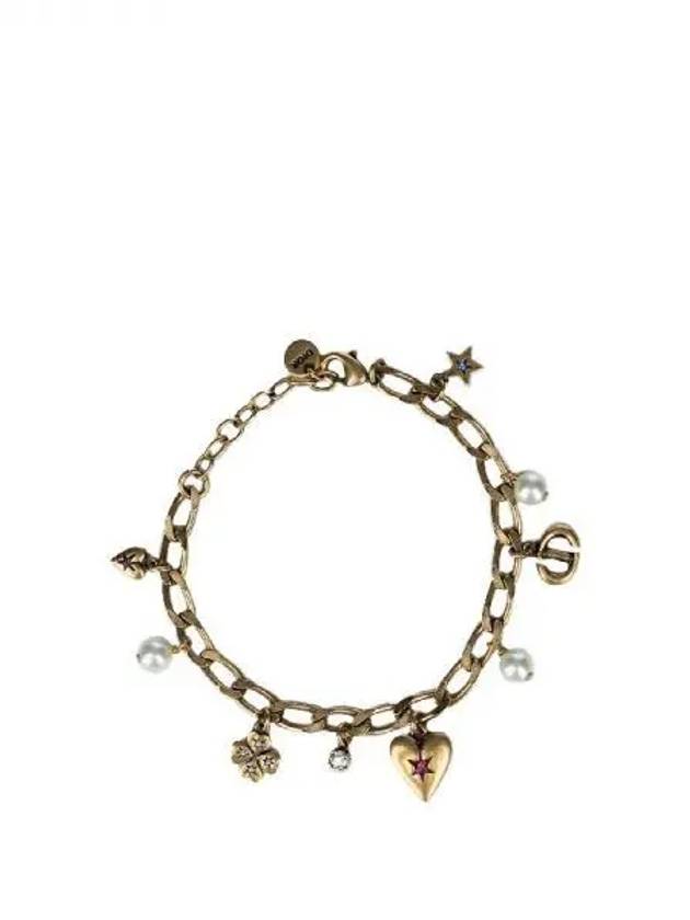 Dior pearl embellished charm chain bracelet 271748 - DIOR - BALAAN 1