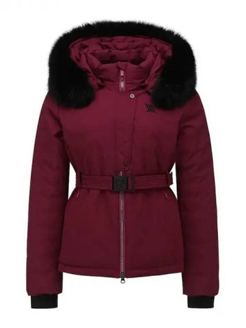 Anew Women s Middle LNGHTH Down Hooded Fur JK AGCWWDJ03BU Domestic Product GQCY22110915637 - ANEWGOLF - BALAAN 1