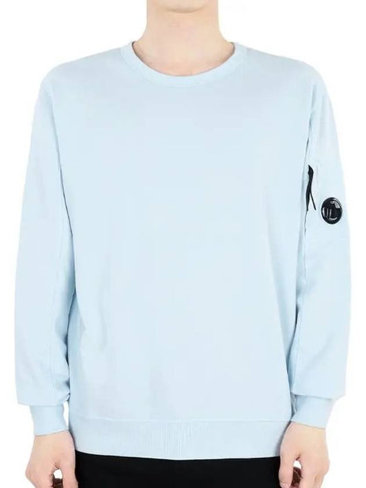 Light Fleece Sweatshirt Light Blue - CP COMPANY - BALAAN 2