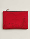 Neobain Poulpe Fiction Medium Clutch Bag Red - HERMES - BALAAN 5