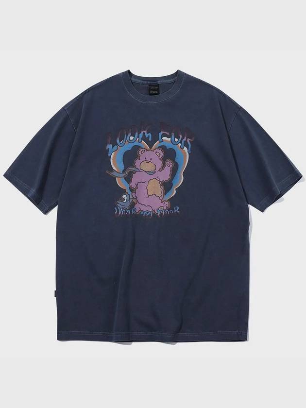 Funtime Teddy Pigment Short Sleeve T Shirt Dark Blue - CPGN STUDIO - BALAAN 2