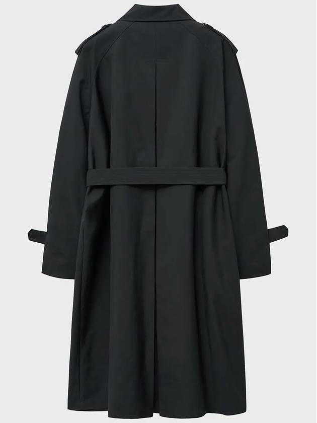 Synthetic layered trench coat black - NOIRER - BALAAN 9