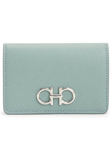 Ferragamo Gancini Women's Card Wallet 22 0371 LUCKY CHAR 0770030 - SALVATORE FERRAGAMO - BALAAN 1