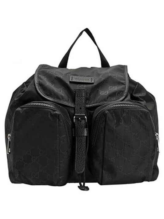 GG Pocket Nylon Backpack BLack - GUCCI - BALAAN 1