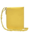 Tangle Leather Clutch Bag Yellow - JIL SANDER - BALAAN 2