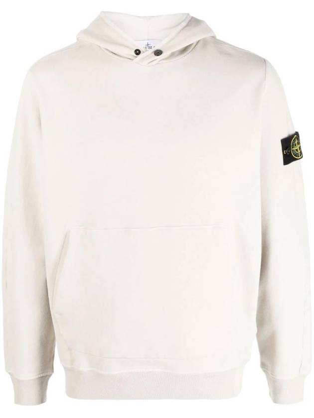 Compass Logo Patch Hoodie Ice - STONE ISLAND - BALAAN 1