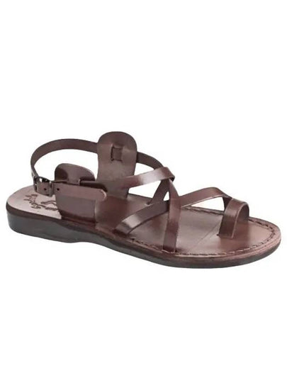 SANDALS NO 6 The Good Shepherd Buckle Brown - JERUSALEM - BALAAN 1