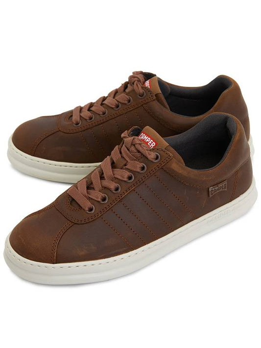 Runner Leather Low Top Sneakers Brown - CAMPER - BALAAN 1