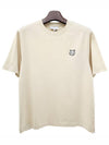 Bold Fox Head Patch Oversized Short Sleeve T-Shirt Beige - MAISON KITSUNE - BALAAN 2