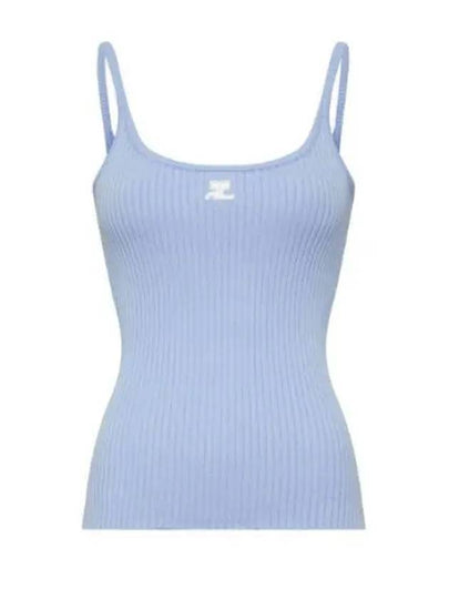 Logo Knit Sleeveless Sky Blue - COURREGES - BALAAN 2