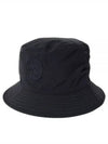 Logo Patch Nylon Bucket Hat Black - STONE ISLAND - BALAAN 2