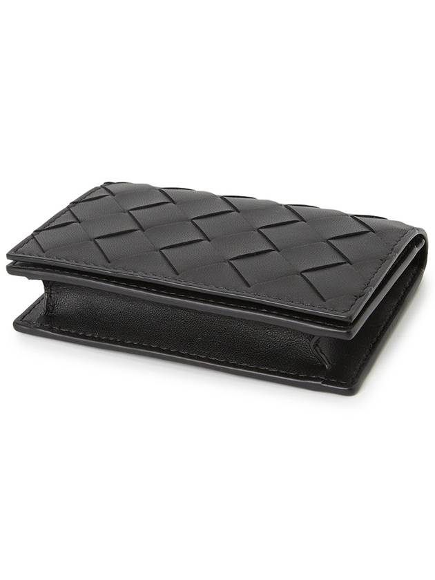 Intrecciato Card Wallet Black - BOTTEGA VENETA - BALAAN 4