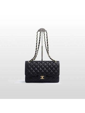 Chanel Caviar Classic Large Jumbo Gold Shoulder Bag 19th A58600 - CHANEL - BALAAN 1