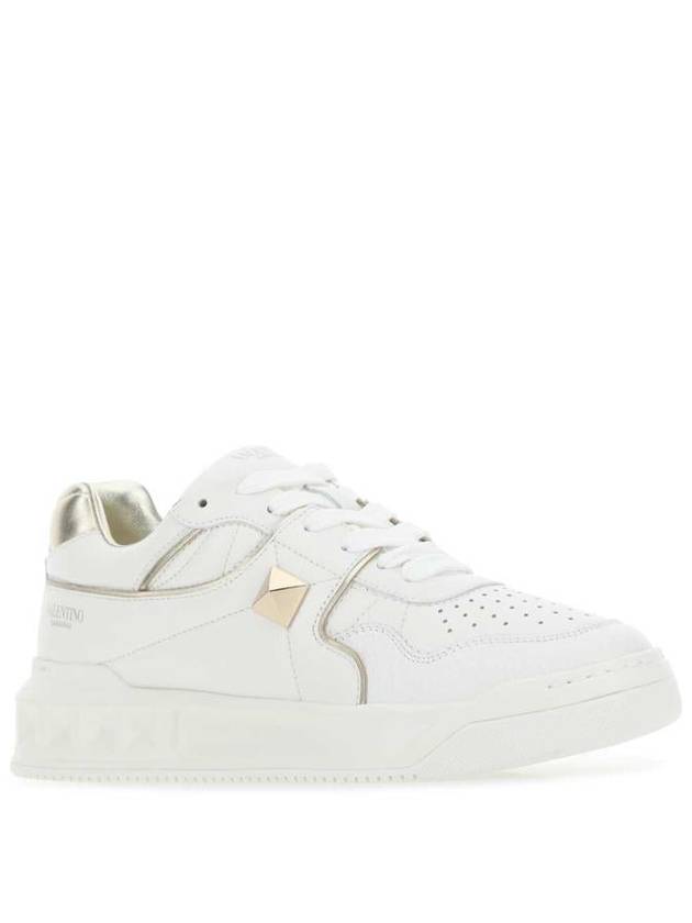 One Stud Low-Top Sneakers White - VALENTINO - BALAAN 3