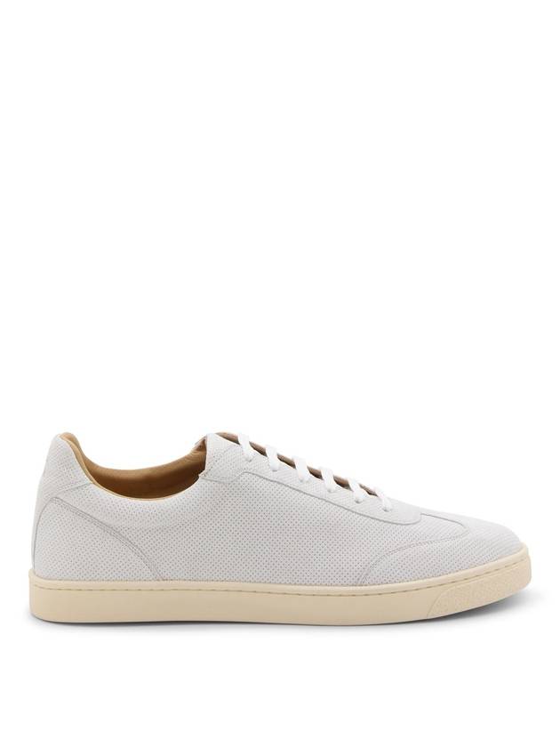 Lace Up Low Top Sneakers White - BRUNELLO CUCINELLI - BALAAN 1