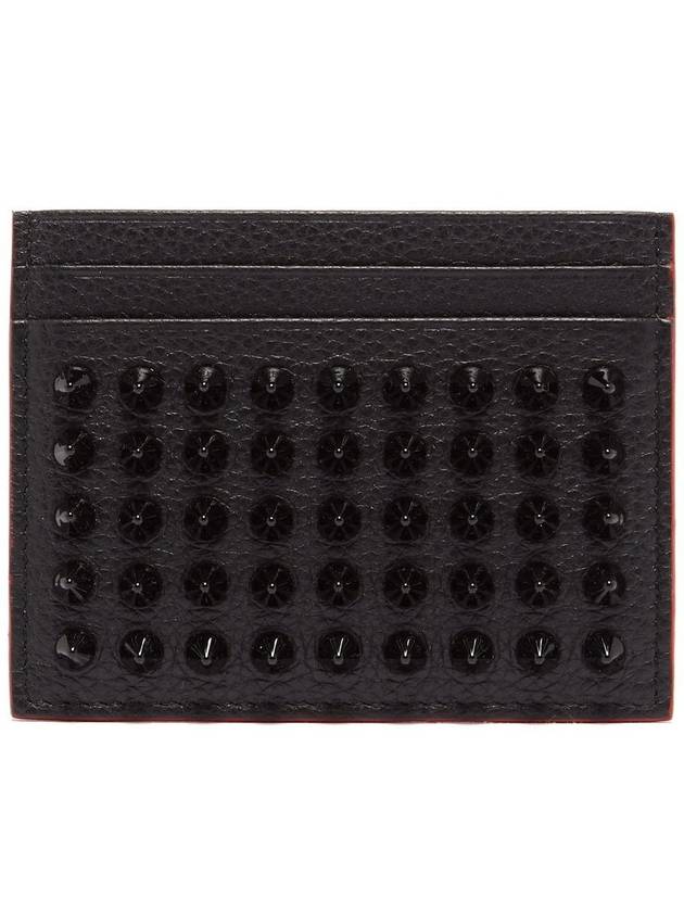 Chios Spike Card Wallet Black - CHRISTIAN LOUBOUTIN - BALAAN 4