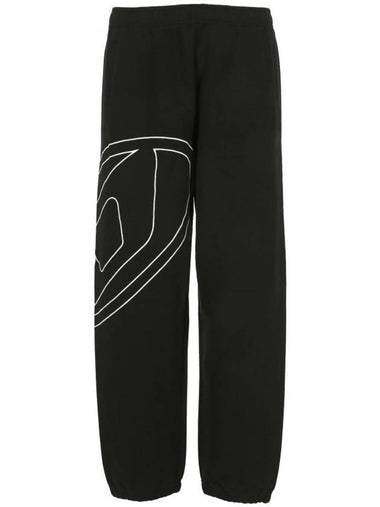 Mega Oval D Track Pant Black - DIESEL - BALAAN 1