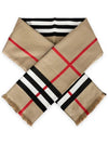 Montage Print Large Square Silk Wool Muffler Beige - BURBERRY - BALAAN.