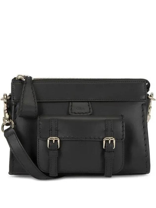 Edith Leather Shoulder Bag Black - CHLOE - BALAAN 2