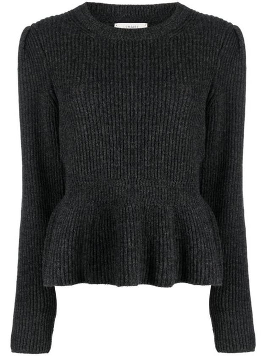 Wool Ribbed Knit Top Penguin - LEMAIRE - BALAAN 1