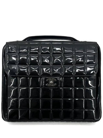 Patent briefcase tote bag - CHANEL - BALAAN 1