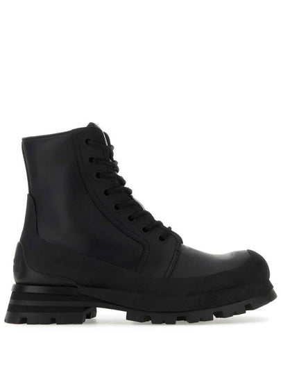 Wander Leather Combat Boots Black - ALEXANDER MCQUEEN - BALAAN 2